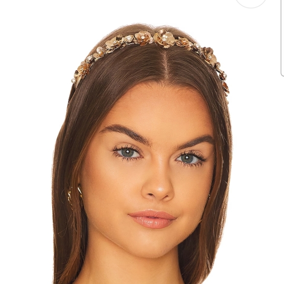 SHASHI Accessories - SHASHI Iris Headband in Bronze